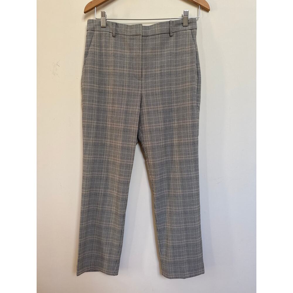 Aritzia Babaton Dress Pants Trousers Interview 8 Plaid Gray Houndstooth